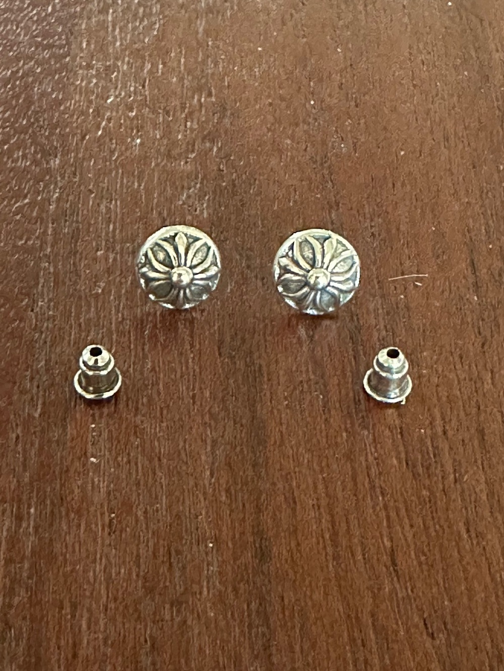Chrome Hearts Cup Cross Earrings